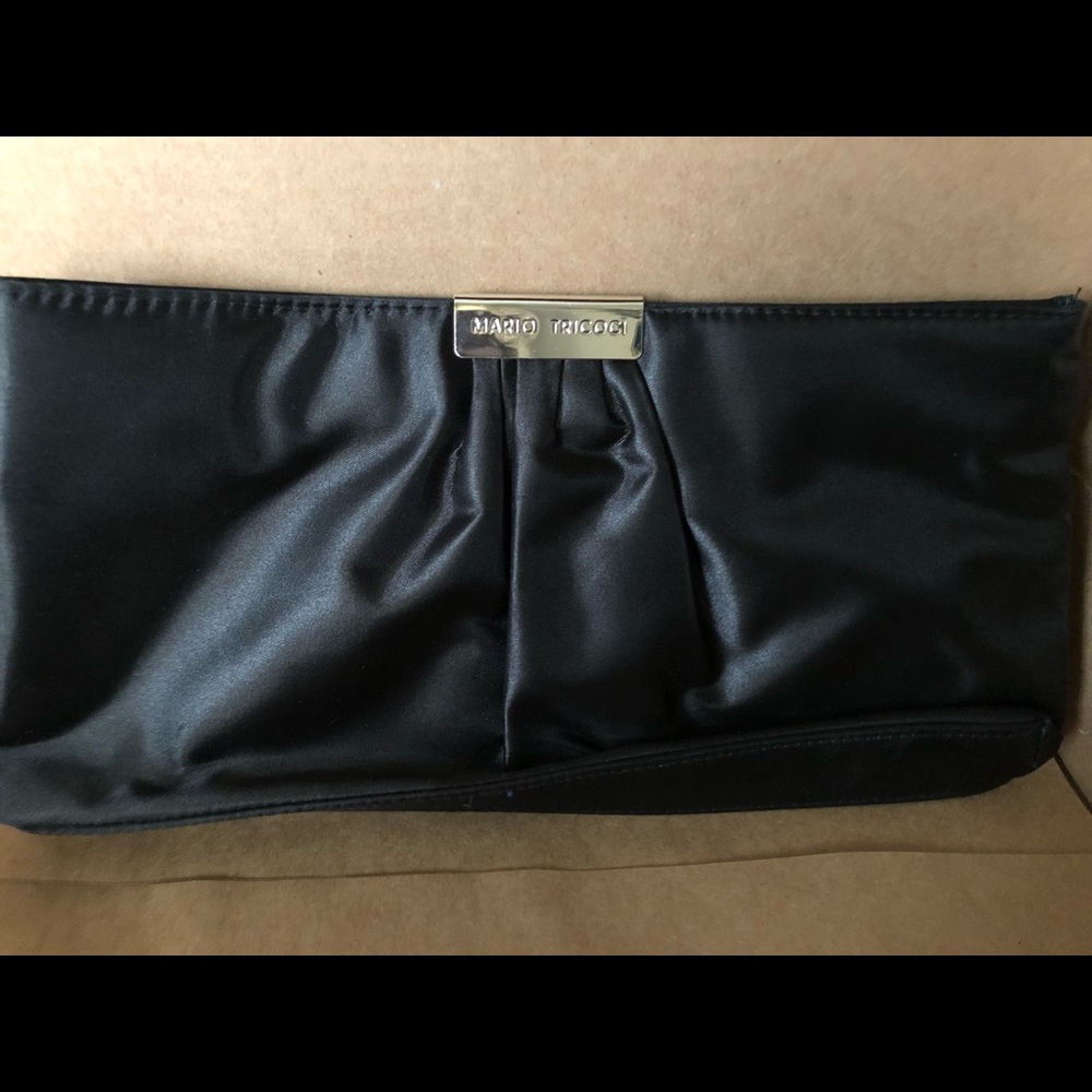 Mario Tricoci Large Black Clutch